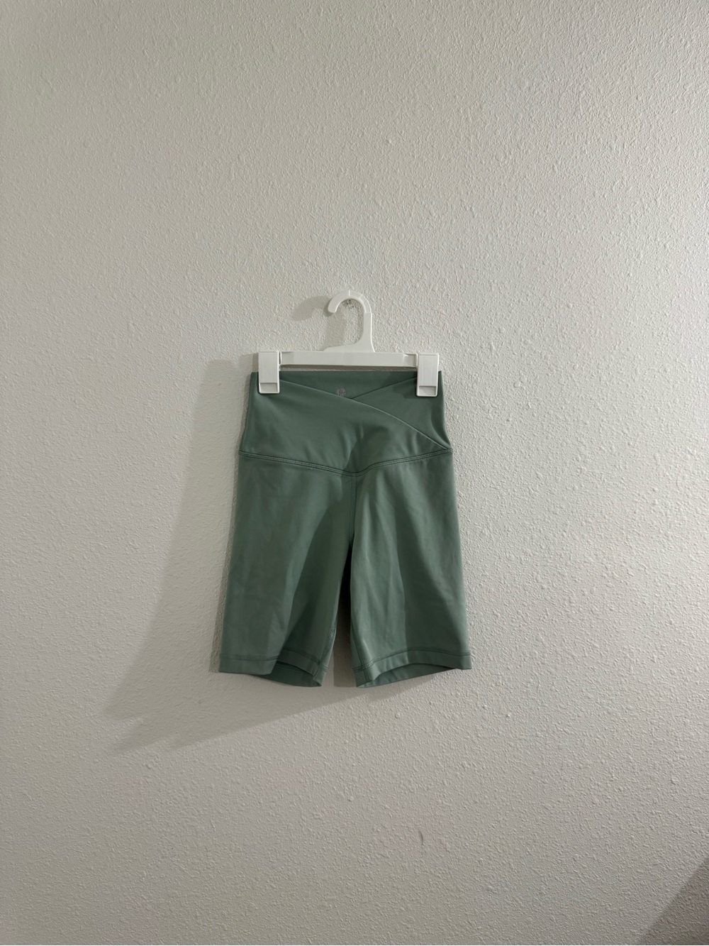 Green gym shorts
